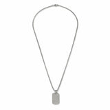 Argos Uncommon Souls Men's Silver Dog Tag Pendant Necklace - 50.8cm Chain- Buy online at McGrocer