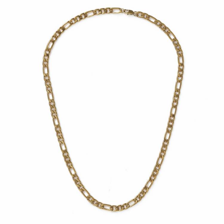 Uncommon Souls gold Figaro chain necklace 20in, imported from the UK