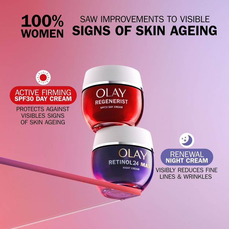 Olay Regenerist Day and Night Cream set with SPF30 50ml each, imported from the UK