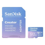 SanDisk Creator microSD memory card 512GB (British brand)