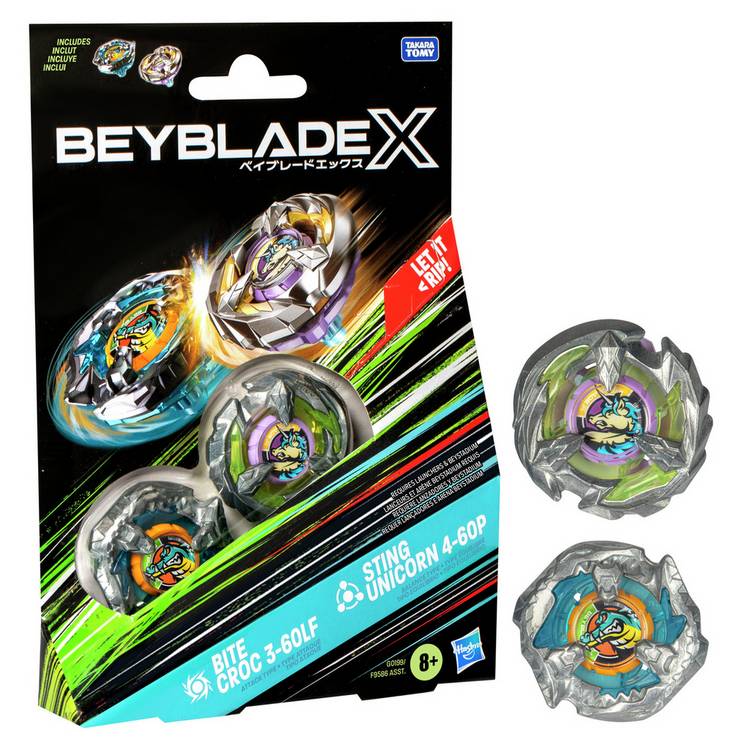 Takara Tomy Beyblade X Dual Pack battle toy set (British brand)