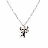 Custard London Stitch pendant and flower earring set - British product
