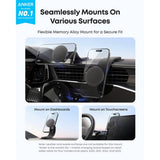 Anker black magnetic car phone holder for MagSafe - British product