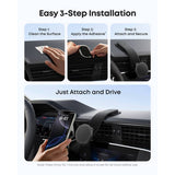 Anker black magnetic car phone holder for MagSafe - British product