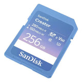 SanDisk SD memory card UHS-II Creator 256GB, imported from the UK