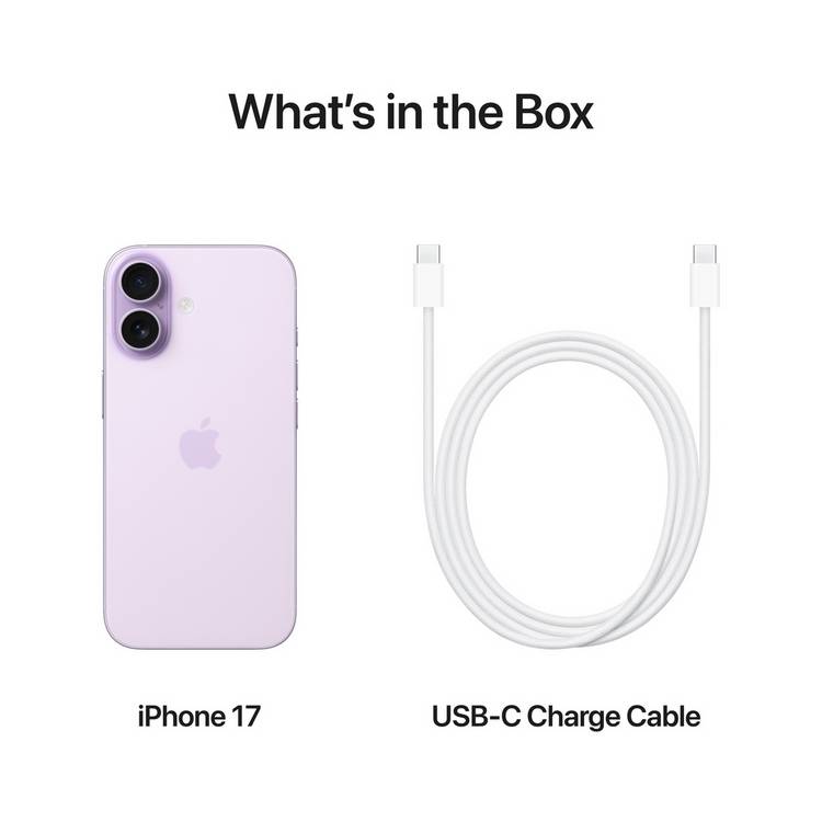 Apple iPhone 17 Lavender 512GB smartphone, imported from the UK