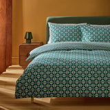 Habitat Geo Box Print Teal bedding set single (British brand)