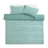 Habitat Geo Box Print Teal bedding set single (British brand)