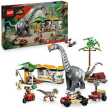 LEGO building toy Jurassic World Raptor and Titanosaurus Mission 582 pieces - British product