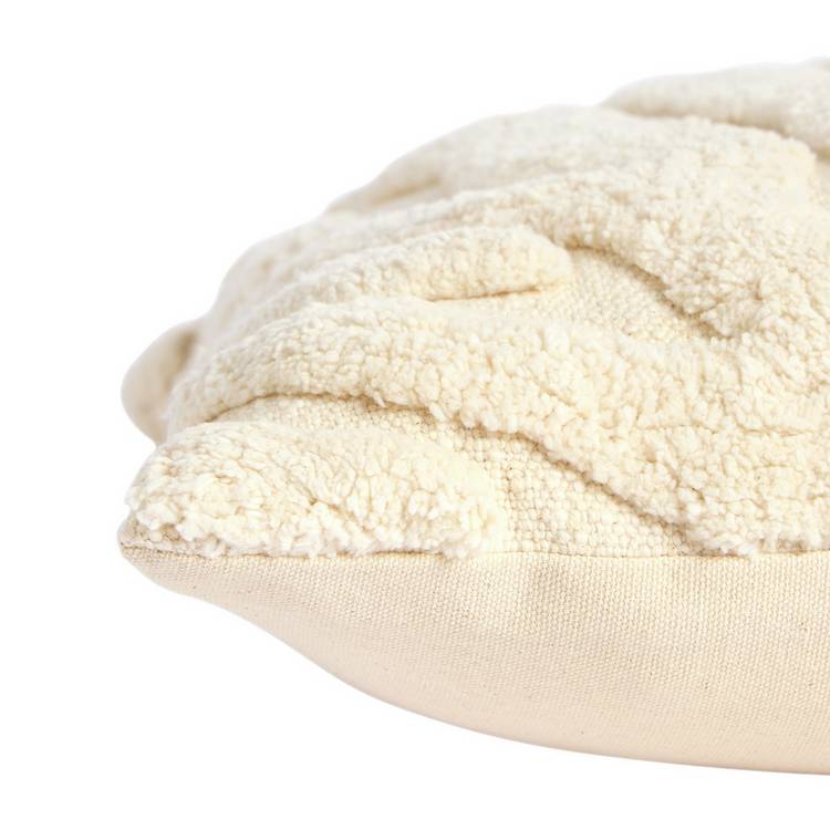 Habitat tufted waves cushion neutral 43x43cm - British product