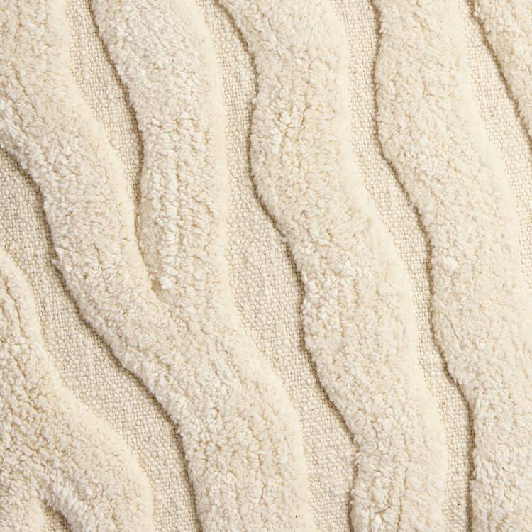 Habitat tufted waves cushion neutral 43x43cm - British product