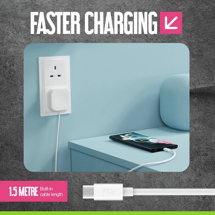 Juice 45W USB-C charger 1.5m cable - British product