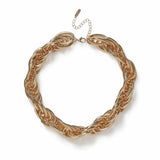 Revere Freedom gold-tone chunky twist chain necklace (British brand)