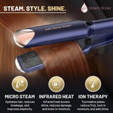 H2O Steam Styler Slim 2-in-1 hair straightener and curler, UK version