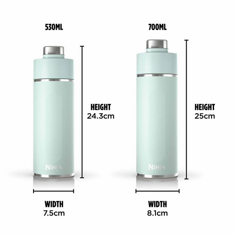 Ninja Thirsti Mint travel bottle 700ml (British brand)
