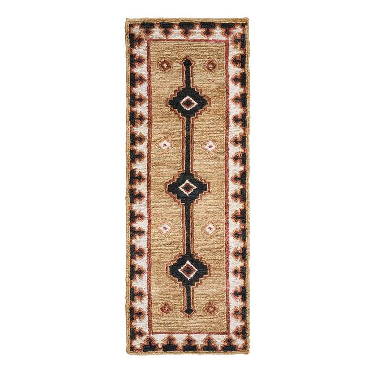Habitat Soumak natural jute flatweave runner 66x200cm - British product