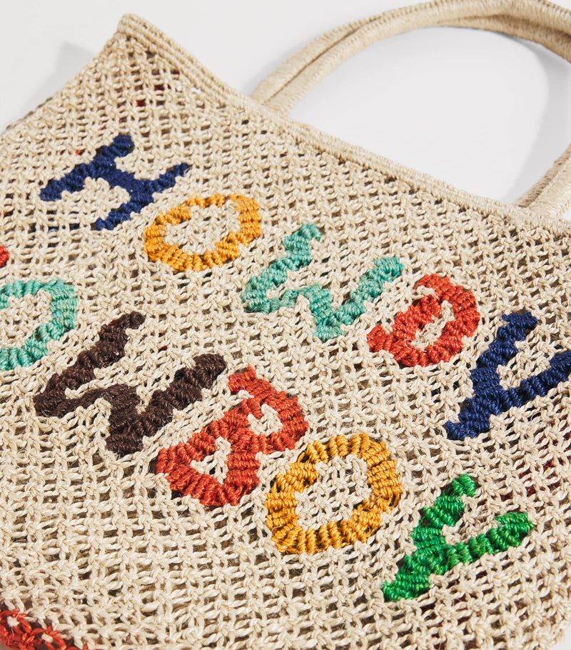 the Jacksons small jute howdy cowboy tote bag - British product