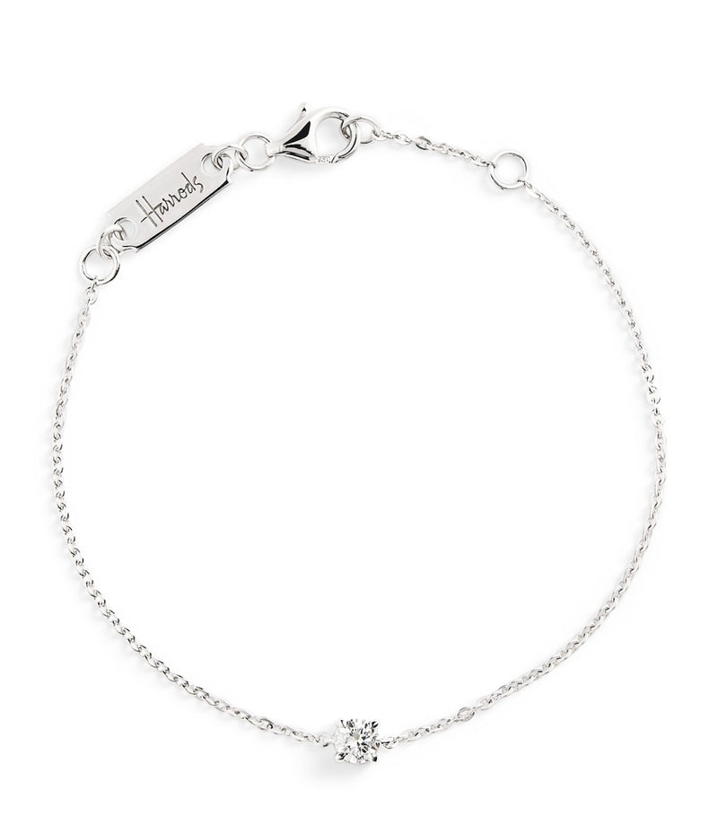 Harrods white gold and diamond bracelet 0.25ct, imported from the UK
