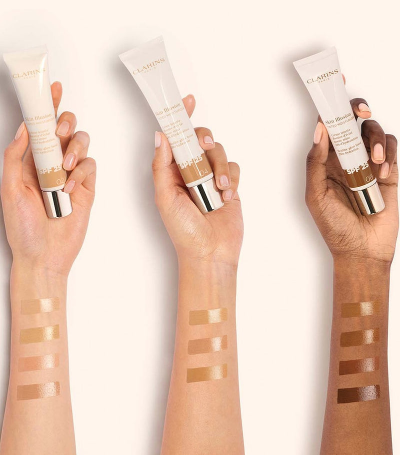 Clarins Skin Illusion tinted moisturiser SPF 25 - British product