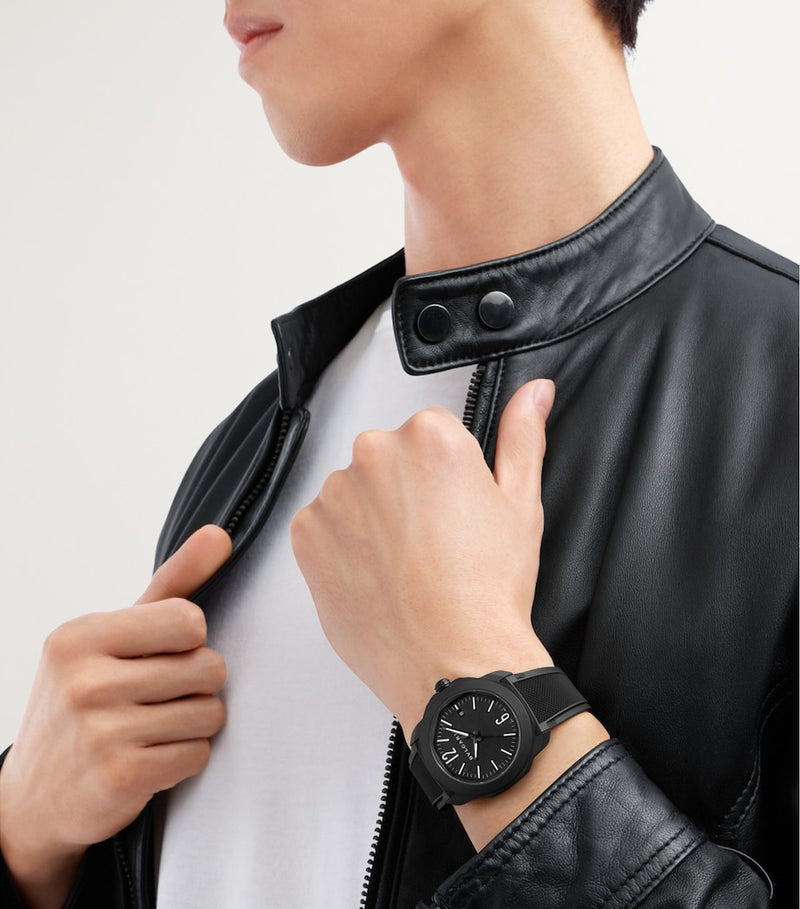 Bvlgari Octo Roma watch black dial 41mm, imported from the UK