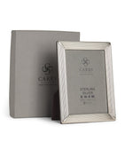 Carrs Silver sterling silver fluted photo frame 5x3.5 inch - British product