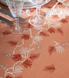 Alexandre Turpault linen embroidered tablecloth with vine and leaf pattern 170cm x 320cm - British product