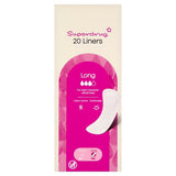 Superdrug Superdrug Long Panty Liners Female Hygiene Protection 20 Count- Buy online at McGrocer
