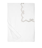 Harrods Egyptian Cotton King Duvet Cover with Appliqué Design and Hand-Scalloped Edges, 230cm x 220cm- Buy online at McGrocer