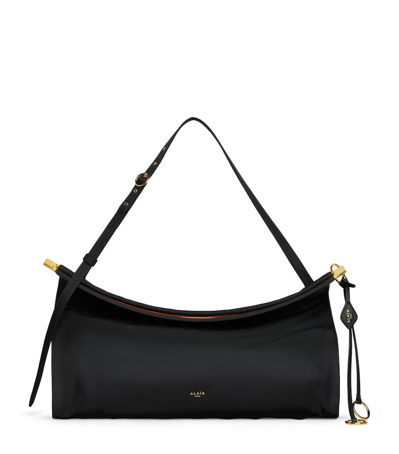Alaïa Large Le Click East West shoulder bag nylon, UK version