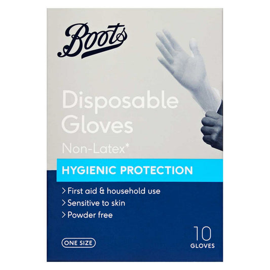 Boots Disposable Gloves Non Latex - 10 pack First Aid Boots   