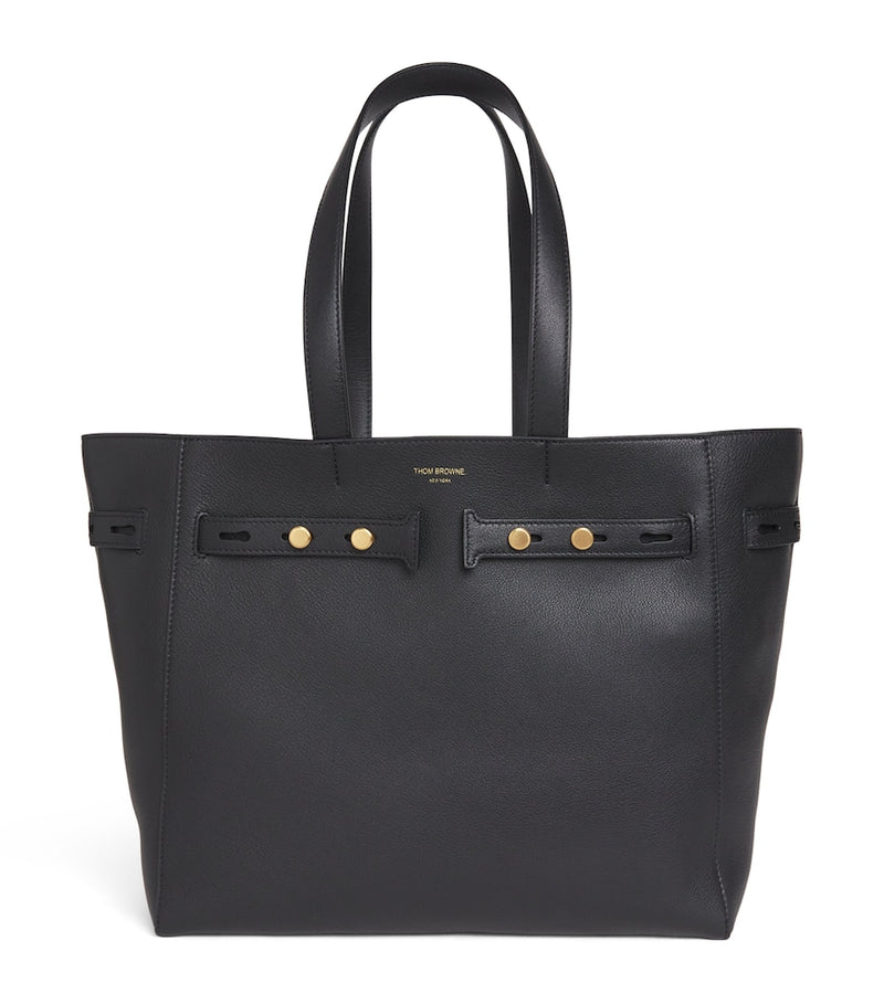 Thom Browne leather cabas tote bag - British product