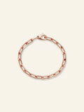 Cartier Santos chain bracelet medium 18ct rose gold 20cm, UK version