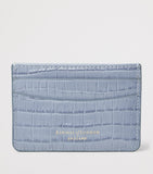 Aspinal of London croc-embossed leather slim card holder, UK version
