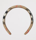 Burberry kids padded headband with check pattern - British product
