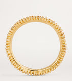 Suzanne Kalan eternity ring 3mm yellow gold diamond - British product