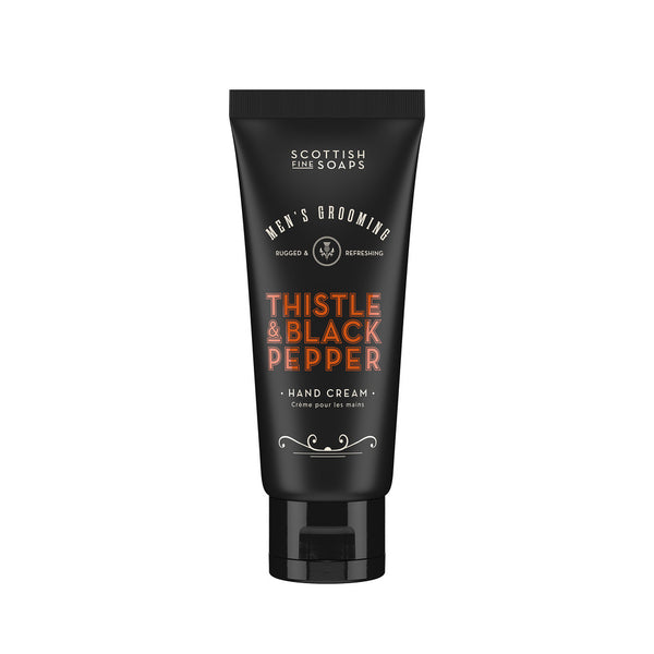 Scottish Fine Soaps Thistle Black Pepper Hand Cream 100ml (British brand)
