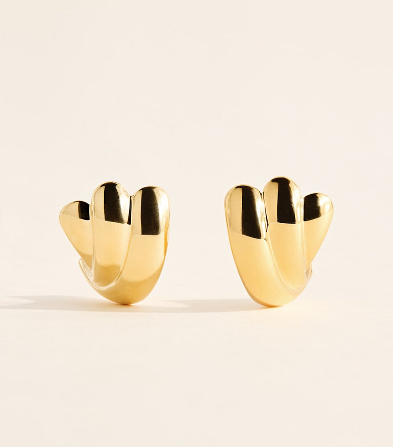 LIÉ STUDIO Magda earrings 18-karat gold-plated silver - British product