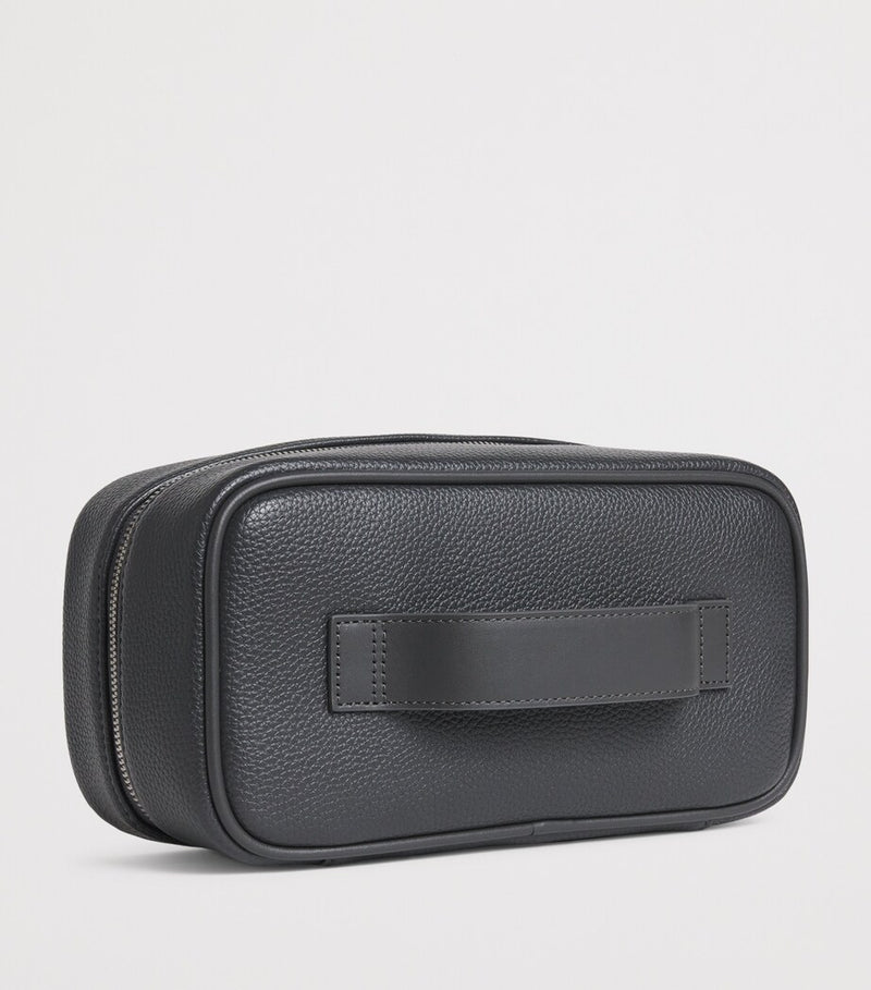 Sandro Paris faux leather wash bag, dimensions 22cm x 10.5cm x 11.5cm (British brand)