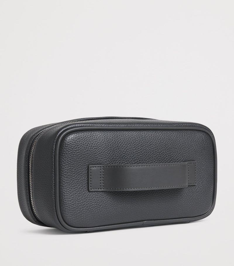 Sandro Paris faux leather wash bag, dimensions 22cm x 10.5cm x 11.5cm (British brand)