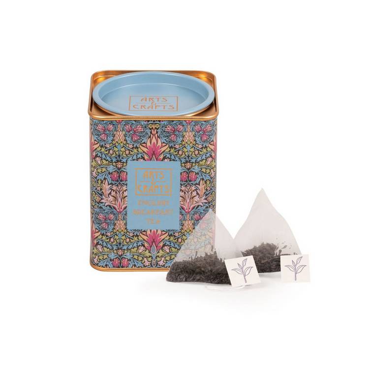 Arts & Crafts tea tin bundle with 40 tea bags (British brand)
