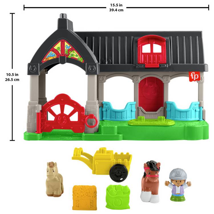 Fisher-Price Little People Friendly Horses Stable playset - British product