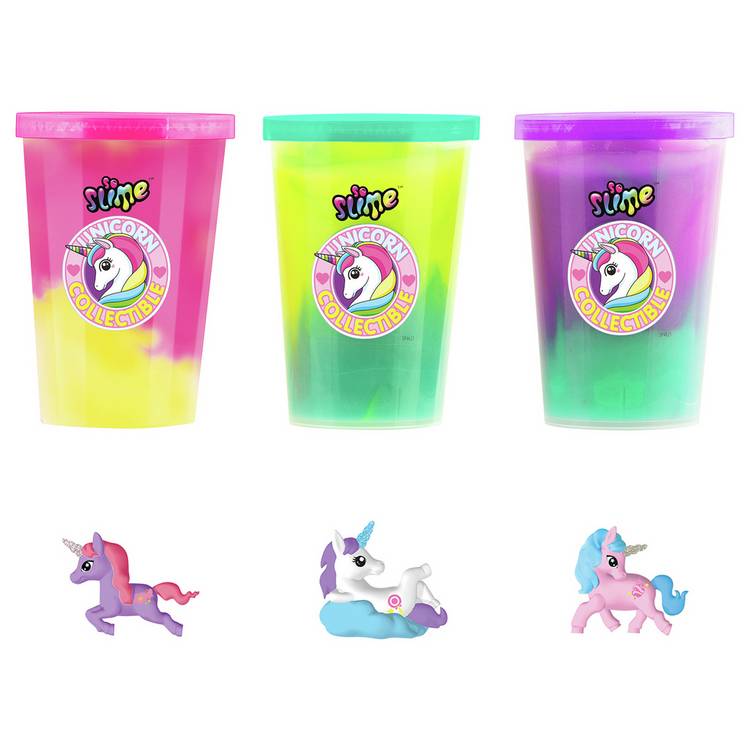 So Slime collectable unicorn slime pack 3 cups - British product