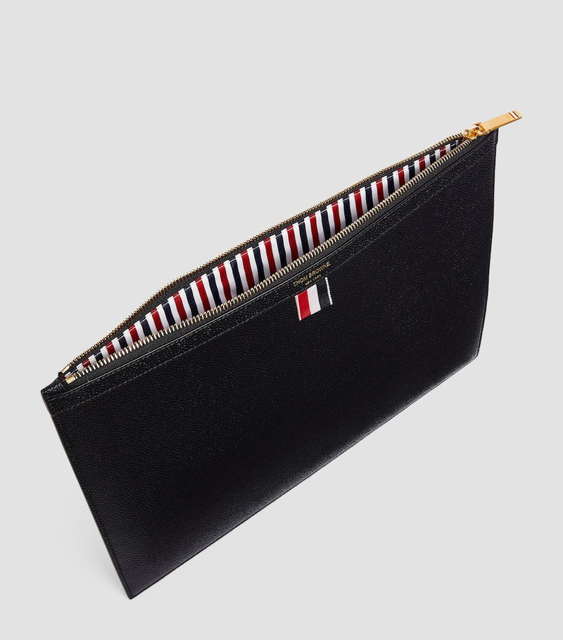 Thom Browne medium leather pouch - British product