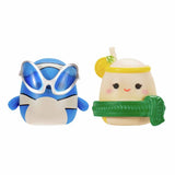 Squish-a-longs Squishmallow Style 4 pack of 8, imported from the UK