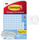 Argos Command Clear Decorating Clips Pack of 60- Buy online at McGrocer
