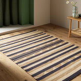 Argos Habitat Scalloped Stripe Beige Flatweave Rug - 120x170cm- Buy online at McGrocer