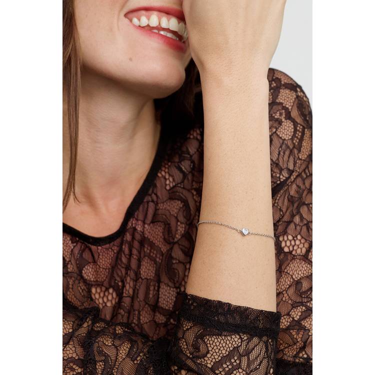 Ted Baker crystal heart adjustable bracelet 21cm - British product