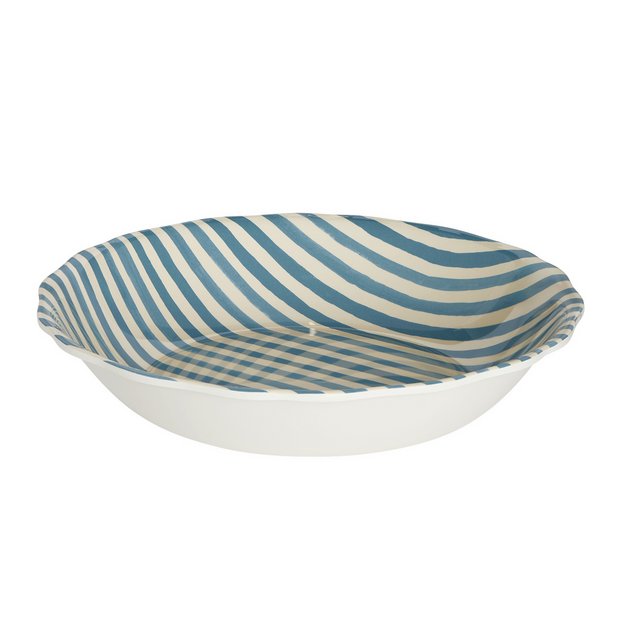 Argos Home blue melamine serving bowl, UK version