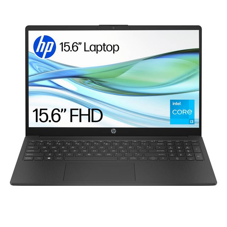 HP 15.6in Intel Core i3 laptop 4GB RAM 128GB, UK version