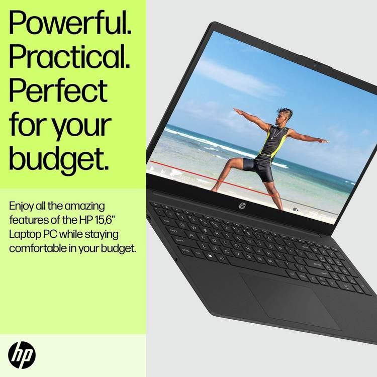 HP 15.6in Intel Core i3 laptop 4GB RAM 128GB, UK version
